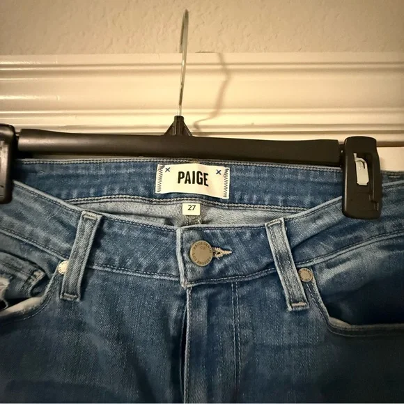 PAIGE SKYLINE SKINNY JEANS SIZE 27 - Picture 2 of 4